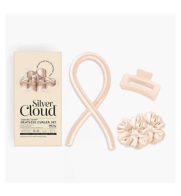 Silver Cloud Silver Cloud Silver Ion Infused Caramel Heatless Hair Curler Set