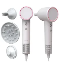 AirCraft AirCraft Airmotion High-Speed Ionic Hair Dryer With Heat Control And Diffuser – Snow White