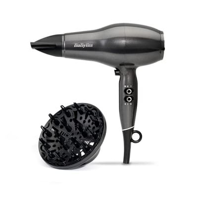 BaByliss BaByliss Platinum Diamond Hair Dryer & Diffuser - Professional 2300W Blow Dryer with AC Motor