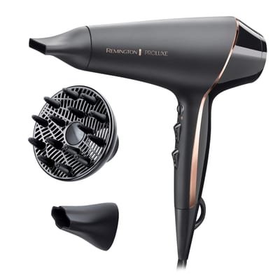 Remington Remington PROluxe Midnight Hair Dryer (OPTIheat Technology for Long-Lasting Results - Midnight