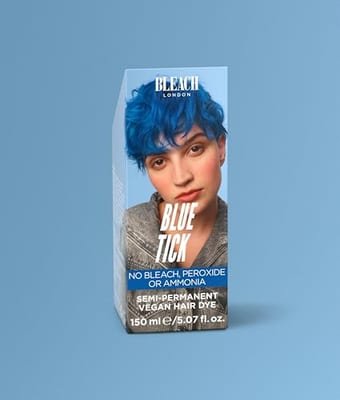 Bleach London Bleach London Blue Tick Super Cool Colour Semi Permanent Hair Colour150ml