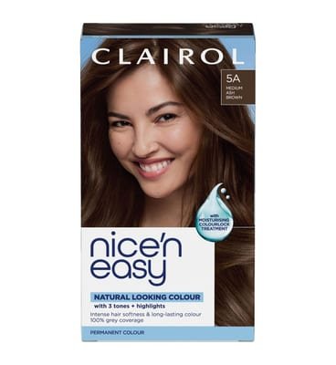 Clairol Clairol Nice'n Easy Crème Oil Infused Permanent Hair Dye 5A Medium Ash Brown 177ml
