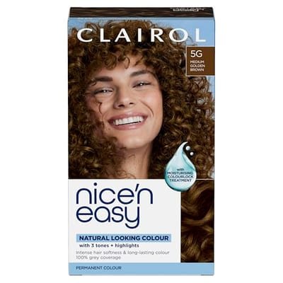 Clairol Clairol Nice'n Easy Crème Oil Infused Permanent Hair Dye 5G Medium Golden Brown 177ml