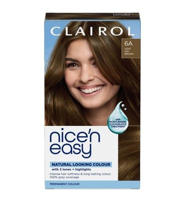 Clairol Clairol Nice'n Easy Crème Oil Infused Permanent Hair Dye 6A Light Ash Brown 177ml