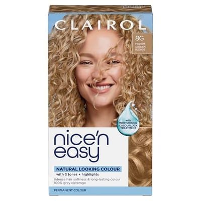 Clairol Clairol Nice'n Easy Crème Oil Infused Permanent Hair Dye 8G Medium Golden Blonde 177ml