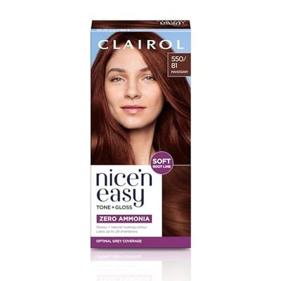 Clairol Clairol Nice'n Easy Tone+Gloss Semi-Permanent Hair Dye Mahogany 550/81