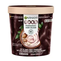 Garnier Garnier Good Permanent Hair Dye 4.52 Cherry Cola Brown, 100% Grey Coverage, 8 Weeks Long-Lasting Colour, No-Drip Application, 205g