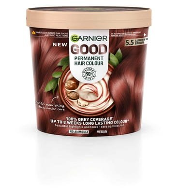 Garnier Garnier Good Permanent Hair Dye (Shade: 5.5 Auburn Hibiscus Brown) For Vibrant, Lasting Colour
