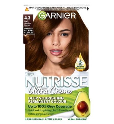 Garnier Garnier Nutrisse 4.3 Dark Golden Brown Permanent Hair Dye