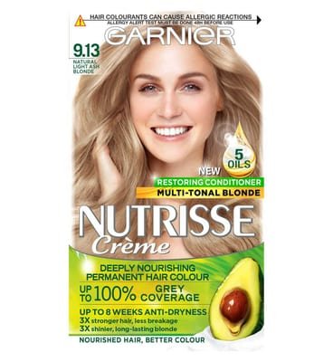 Garnier Garnier Nutrisse 9.13 Light Ash Blonde Permanent Hair Dye