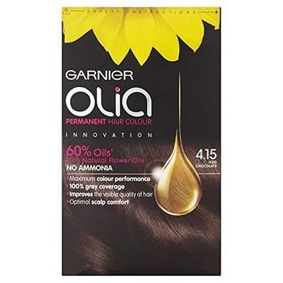 Garnier Garnier Olia 4.15 Iced Chocolate: 100% Grey Coverage, No Ammonia, For Luminous Hair Color