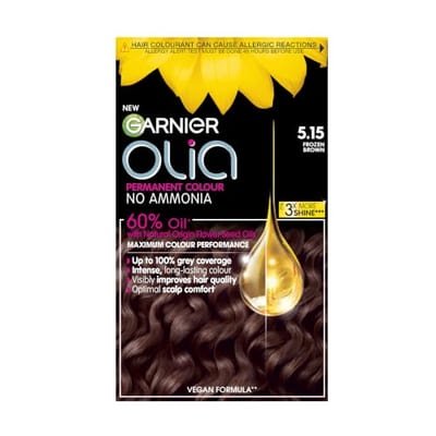 Garnier Garnier Olia 5.15 Frozen Brown: 100% Grey Coverage, No Ammonia, For Luminous Hair Color