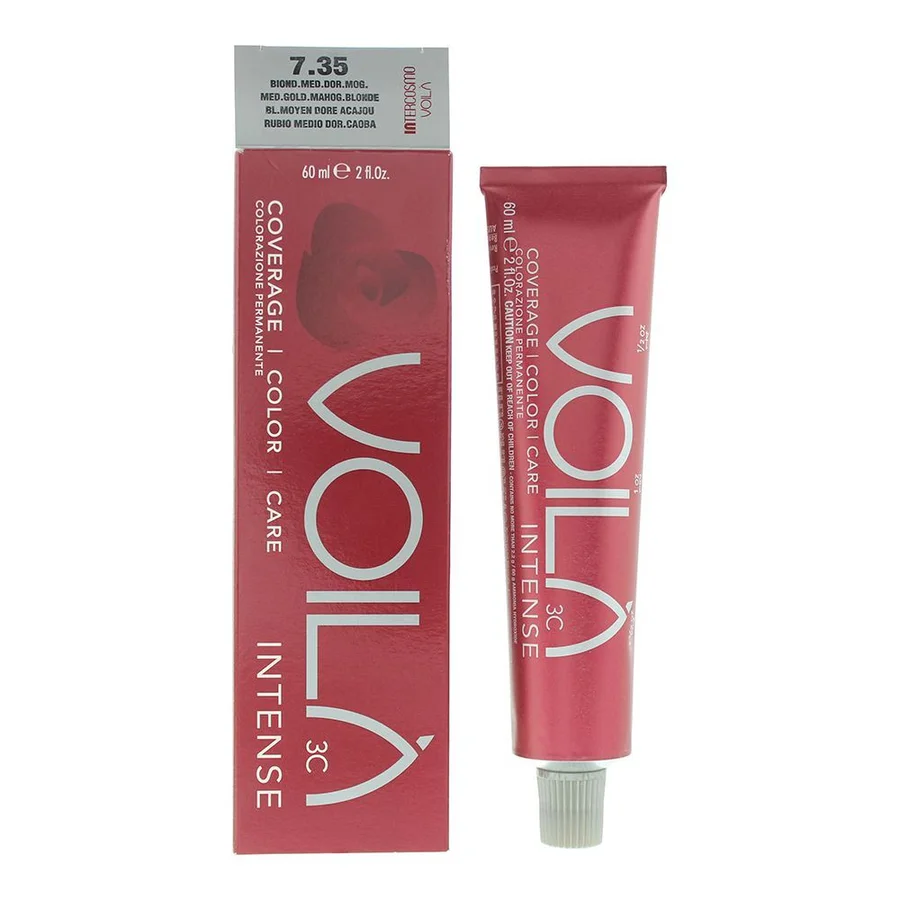 Intercosmo Voilà Intercosmo Voilà 3C Intense 7.35 Medium Golden Mahogany Blonde Hair Colour 60ml