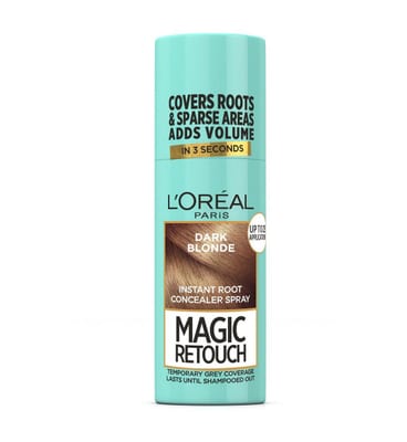 Loreal L'Oreal Paris Magic Retouch Dark Blonde Temporary Root Touch Up Spray Instant & Sparse Area Coverage Transfer-Proof