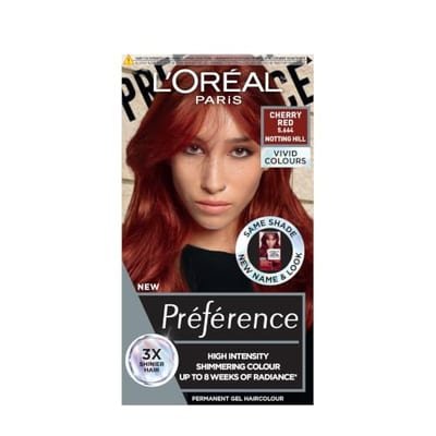 Loreal L'Oreal Paris Preference Vivids Permanent Hair Dye, Intense Luminous Colour, Cherry Red 5.66
