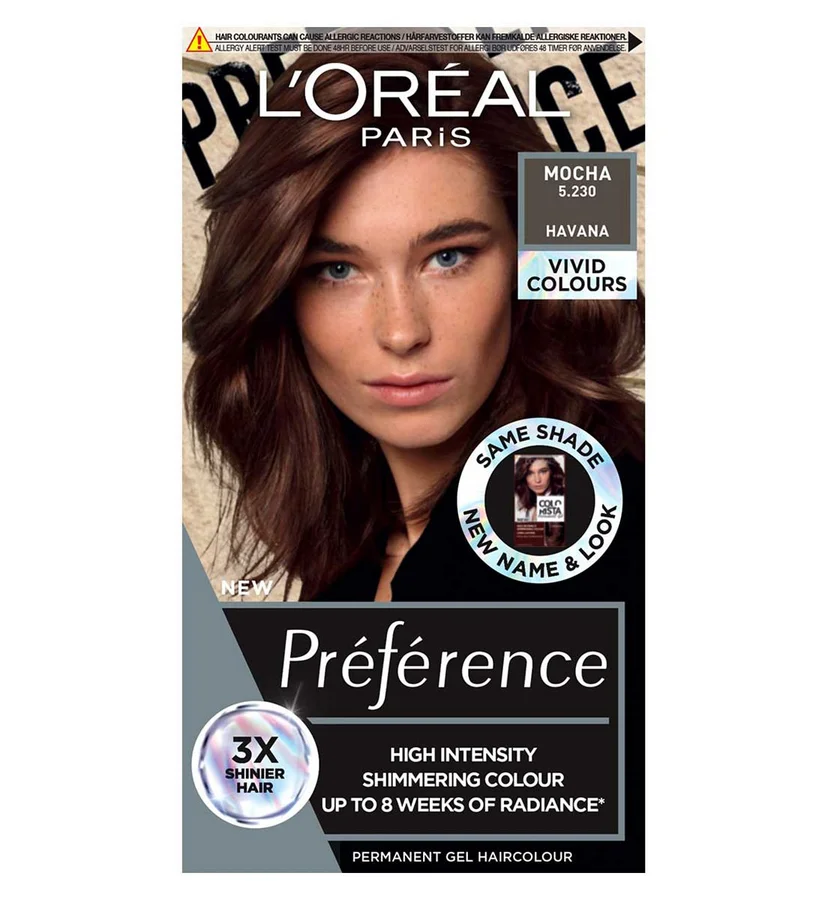 Loreal L'Oreal Paris Preference Vivids Permanent Hair Dye, Intense Luminous Colour, Mocha 5.23
