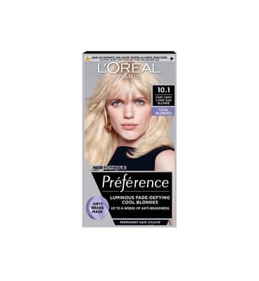 Loreal L'Oreal Preference 10.1 Very Light Ash Blonde Long-Lasting Luminous Permanent Hair Colour