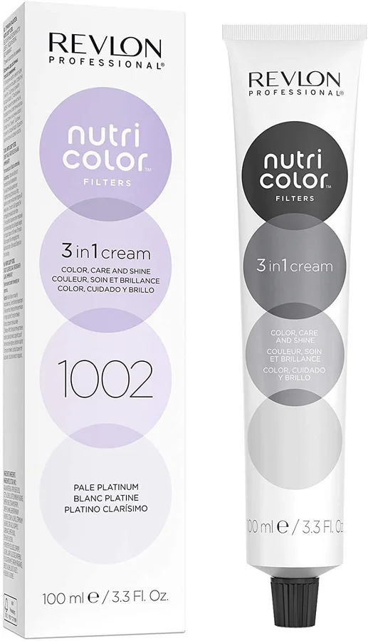 Revlon Revlon Nutri Color Filters 3 in 1 Cream Hair Colourant 100ml – 1002 Pale Platinum