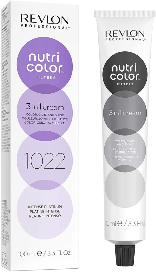 Revlon Revlon Nutri Color Filters 3 in 1 Cream Hair Colourant 100ml – 1022 Intense Platinum