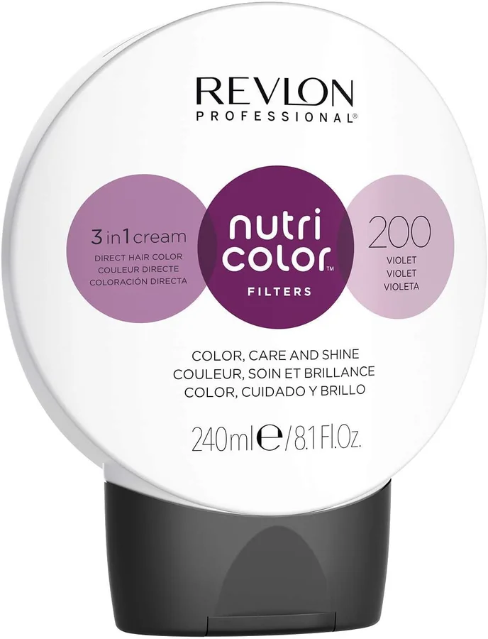 Revlon Revlon Nutri Color Filters 3 in 1 Cream Hair Colourant 240ml – 200 Violet