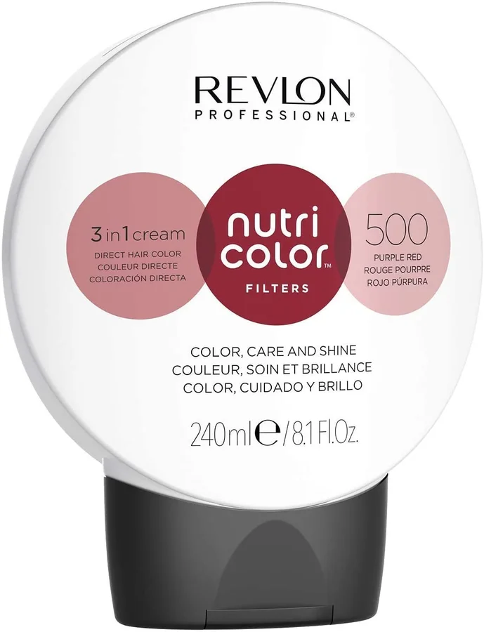 Revlon Revlon Nutri Color Filters 3 in 1 Cream Hair Colourant 240ml – 500 Purple Red