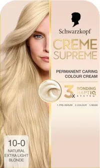 Schwarzkopf Schwarzkopf Creme Supreme 10-0 Natural Extra Light Blonde Permanent Hair Dye