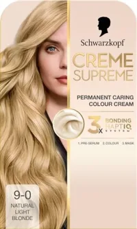 Schwarzkopf Schwarzkopf Creme Supreme 9-0 Sienna Miller Natural Light Blonde Permanent Hair Dye