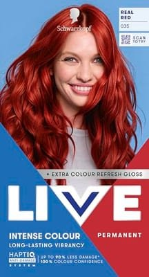 Schwarzkopf Schwarzkopf Live Intense Colour 035 Real Red Permanent Hair Dye