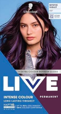 Schwarzkopf Schwarzkopf Live Intense Colour 087 Mystic Violet Permanent Hair Dye