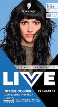 Schwarzkopf Schwarzkopf Live Intense Colour 099 Deep Black Permanent Hair Dye