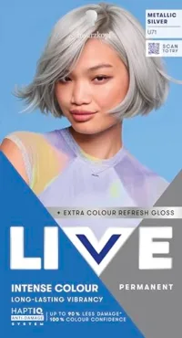 Schwarzkopf Schwarzkopf Live Intense Colour U71 Metallic Silver Permanent Hair Dye