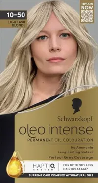 Schwarzkopf Schwarzkopf Oleo Intense Permanent Oil Colouration 10-50 Light Ash Blonde Hair Dye