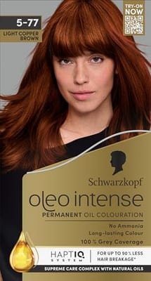 Schwarzkopf Schwarzkopf Oleo Intense Permanent Oil Colouration 5-77 Light Copper Brown Hair Dye