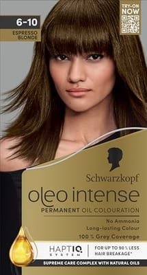 Schwarzkopf Schwarzkopf Oleo Intense Permanent Oil Colouration 6-10 Espresso Blonde Hair Dye