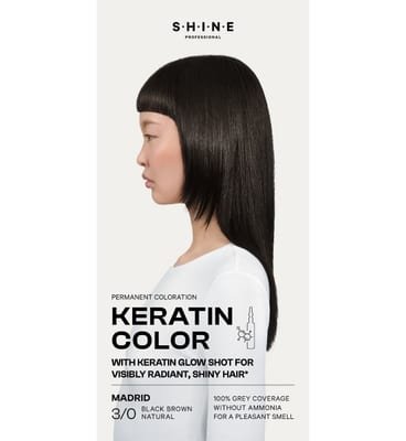 Shine Shine Professional Permanent Hair Dye Black Brown Natural Madrid