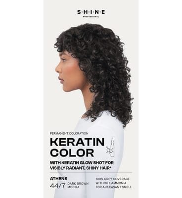 Shine Shine Professional Permanent Hair Dye Dark Brown Mocha Athens