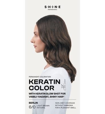 Shine Shine Professional Permanent Hair Dye Light Brown Natural Berlin