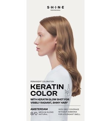 Shine Shine Professional Permanent Hair Dye Medium Blond Natural Amsterdam