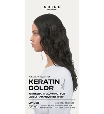 Shine Shine Professional Permanent Hair Dye Medium Brown Ash-Intense London