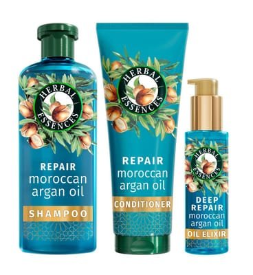 Herbal Essences Herbal Essences Argan Bundle, Shampoo, Conditioner, Hair Oil