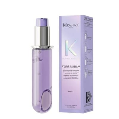 Kerastase Kerastase Kérastase Blond Absolu Hair Oil Huile Cicagloss Refill Capsule, For Blonde Or Lightened With Hyaluronic Acid 75Ml Br/>