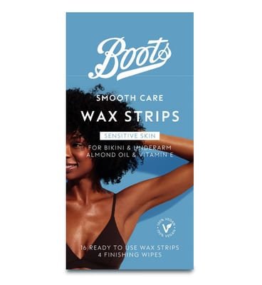 Boots Boots Smooth Care Sensitive Bikini And Underarm Wax Strips 16S