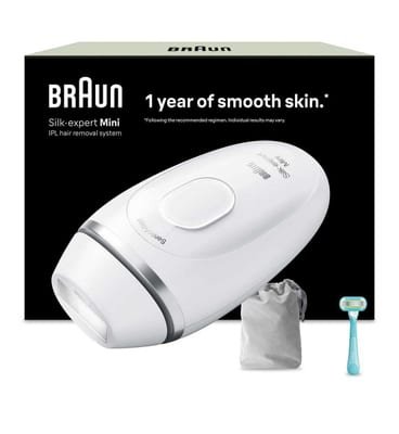 Braun Braun Ipl Silk Expert Mini At Home Laser Hair Removal With Pouch Gillette Venus Razor Pl1114