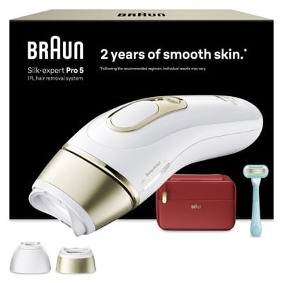 Braun Braun Ipl Silk Expert Pro 5 At Home Hair Removal 2 Attachment Heads Pl5221