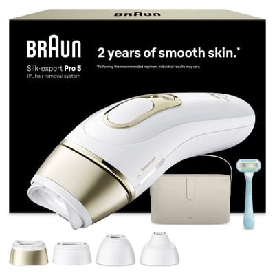 Braun Braun Ipl Silk Expert Pro 5 Hair Removal 4 Attachment Heads Pl5441