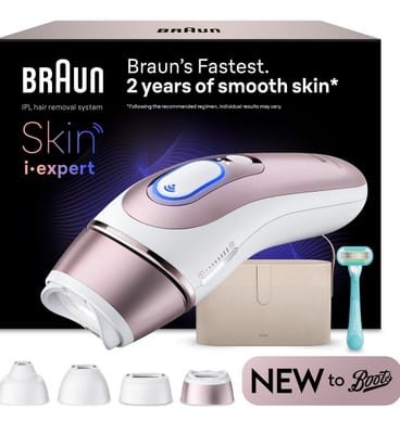Braun Braun Smart Ipl Skin I Expert At Home Hair Removal With Free App 4 Heads Pl7441