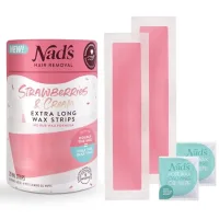 Nads Nad's Strawberries & Cream Extra Long Wax Strips 20Ct