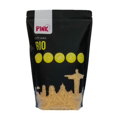 PINK Cosmetics PINK Cosmetics RIO CITY WAX 1000g - Stripless Professional Hot Wax Beads for economical waxing - Full Body Hard Wax Beans - Hair Removal Wax - Bikini Wax Rio