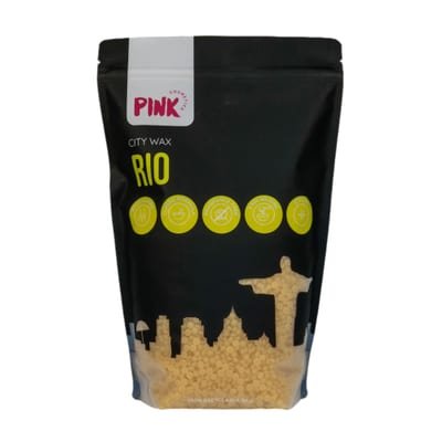 PINK Cosmetics PINK Cosmetics RIO CITY WAX 1000g - Stripless Professional Hot Wax Beads for economical waxing - Full Body Hard Wax Beans - Hair Removal Wax - Bikini Wax Rio