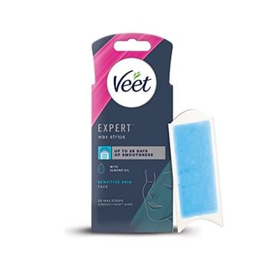 Veet Veet Expert Wax Strips Face Sensitive Skin Hair Removal - 20S
